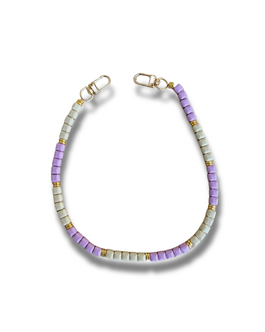 Purple Square Bag Charm